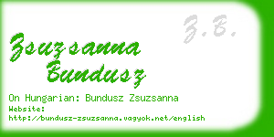 zsuzsanna bundusz business card